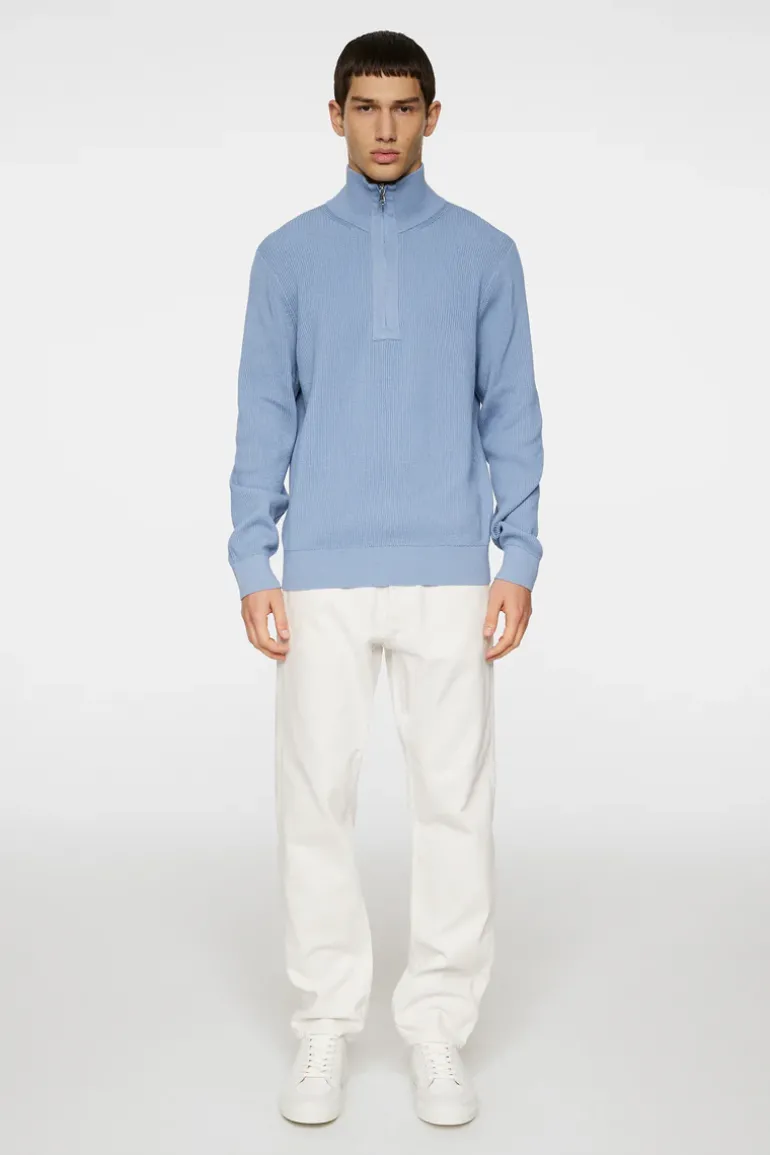 Hot Alex Half Zip Knitted Sweater Knitwear|Tops
