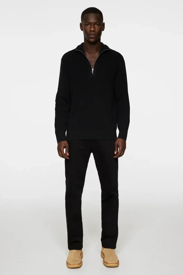 Cheap Alex Half Zip Knitted Sweater Knitwear|Tops