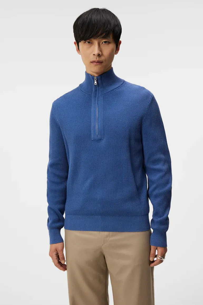 Cheap Alex Half Zip Knitted Sweater Knitwear|Tops