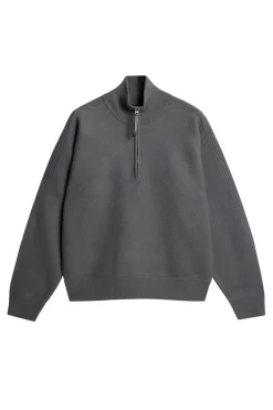 Best Bon Boiled Wool Quarter Zip Knitwear|Tops