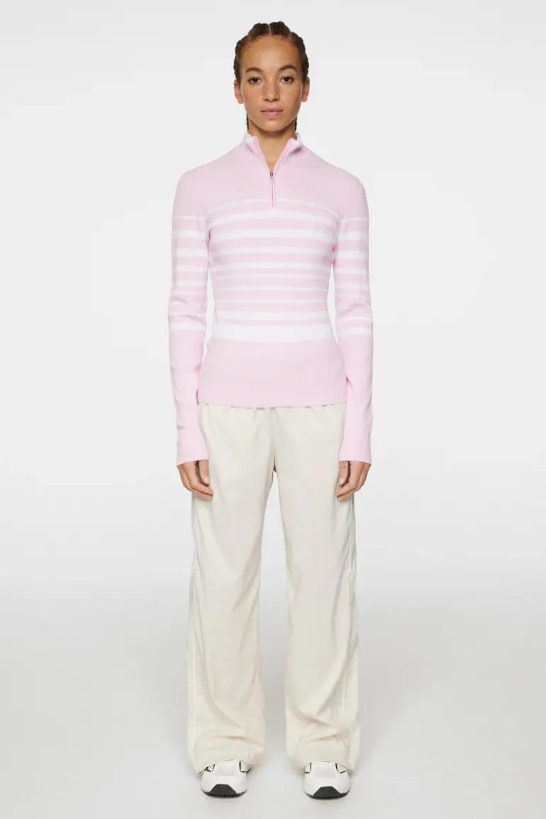 Hot Cheryl Knitted Zip Sweater Golf|Knitwear