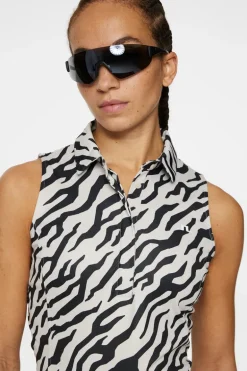 New Dena Print Sleeveless Top Golf|Tops