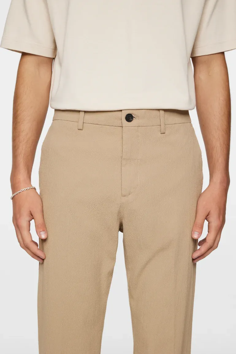Shop Dropper Seersucker Pants Trousers|Bottoms