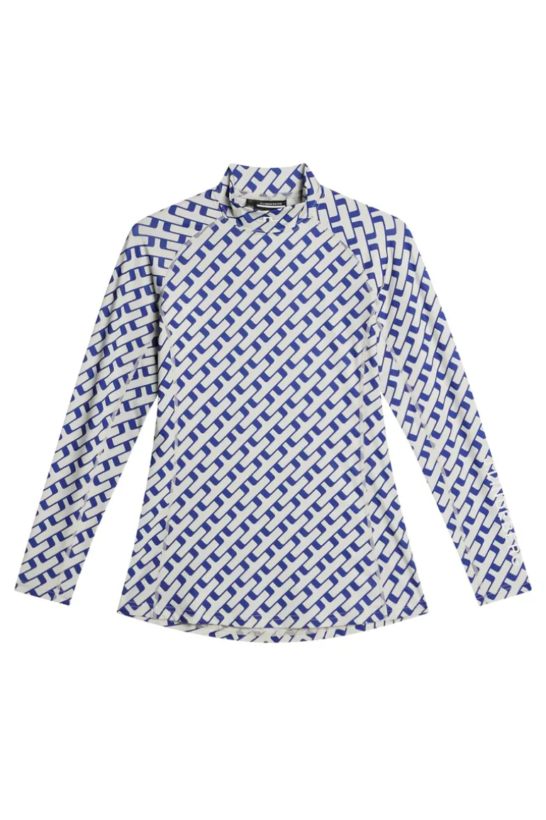 Fashion Ella Print Compression Top Golf|Base & Mid Layers