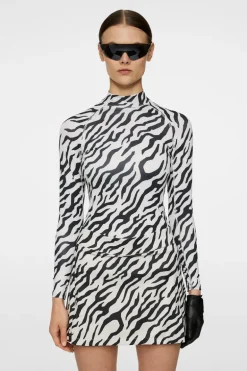 Cheap Ella Print Compression Top Golf|Base & Mid Layers