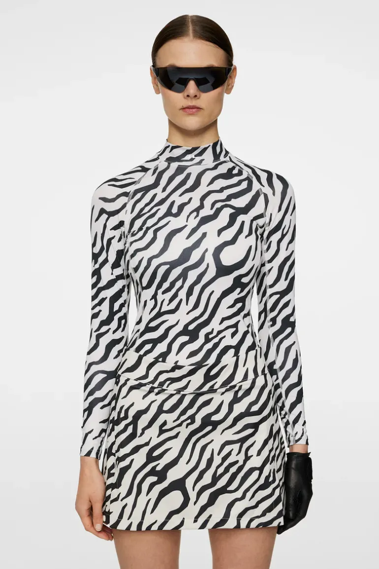 Cheap Ella Print Compression Top Golf|Base & Mid Layers