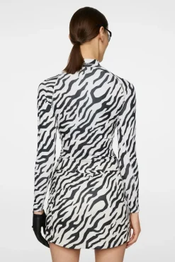 Cheap Ella Print Compression Top Golf|Base & Mid Layers