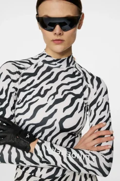 Cheap Ella Print Compression Top Golf|Base & Mid Layers