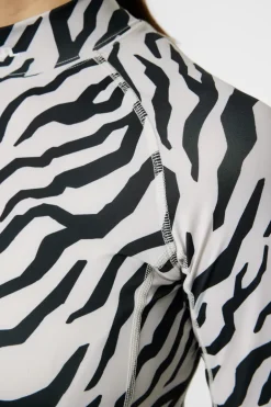 Cheap Ella Print Compression Top Golf|Base & Mid Layers