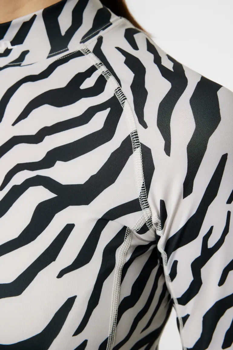 Cheap Ella Print Compression Top Golf|Base & Mid Layers