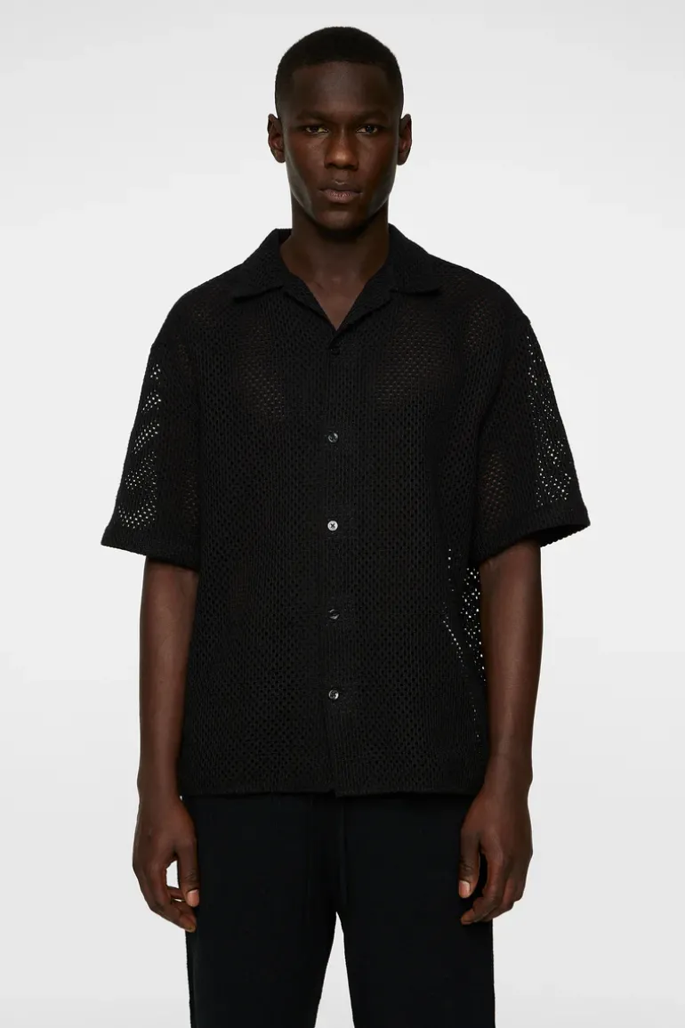 Cheap Ellis Crochet Shirt Tops|Skjorter
