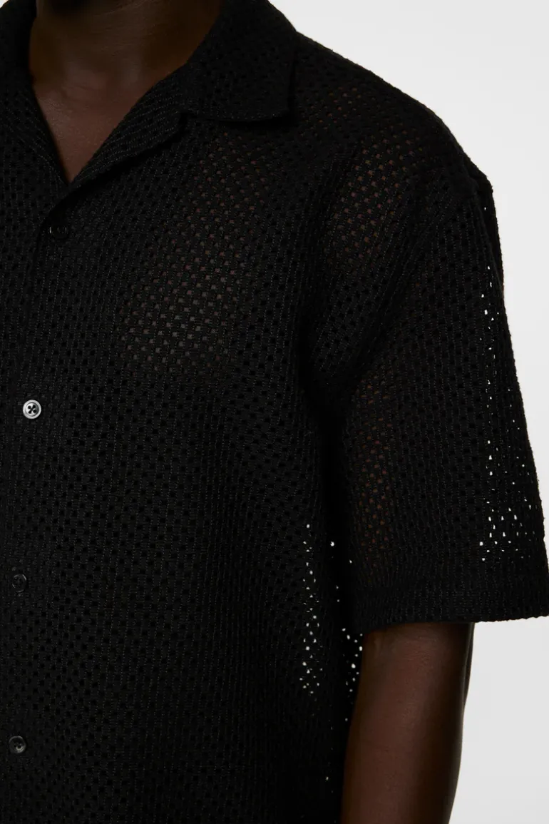 Cheap Ellis Crochet Shirt Tops|Skjorter