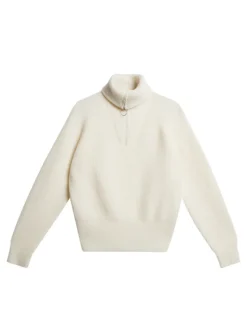 Hot Finja Knitted Zip Sweater Strikketøy|Strikkeklær