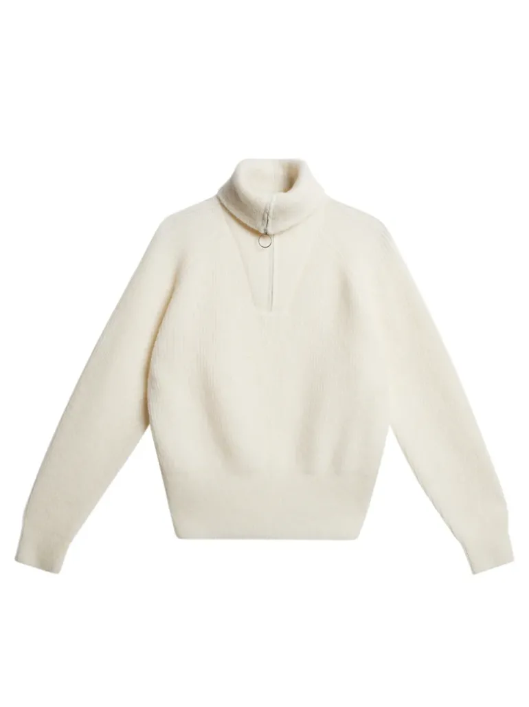Hot Finja Knitted Zip Sweater Strikketøy|Strikkeklær