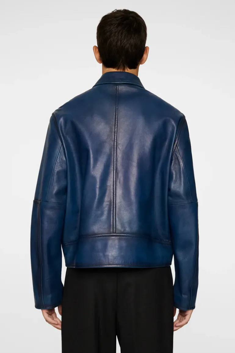 Store Jed Leather Party Jacket Leather & Suede|Outerwear