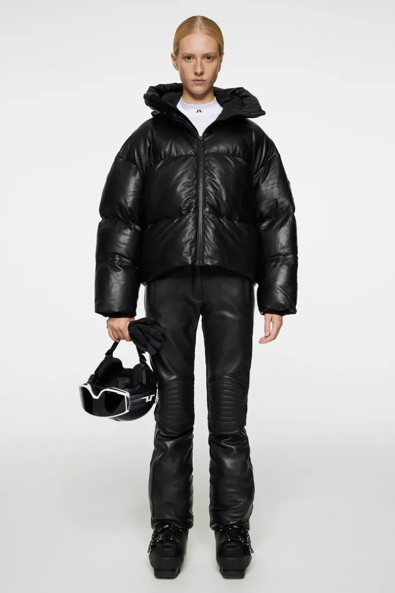 Cheap Jolene Leather Padded Jacket Jakker|Jakker