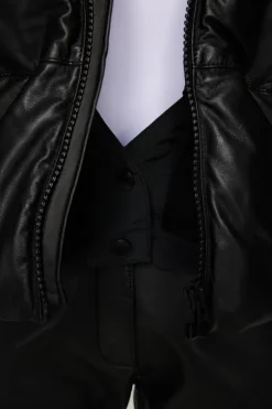 Cheap Jolene Leather Padded Jacket Jakker|Jakker