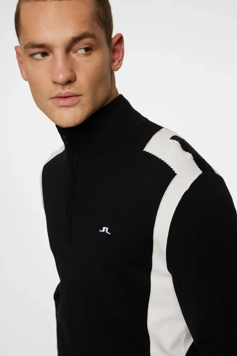 Shop Kendrick Knitted Zip Sweater Golf|Knitwear
