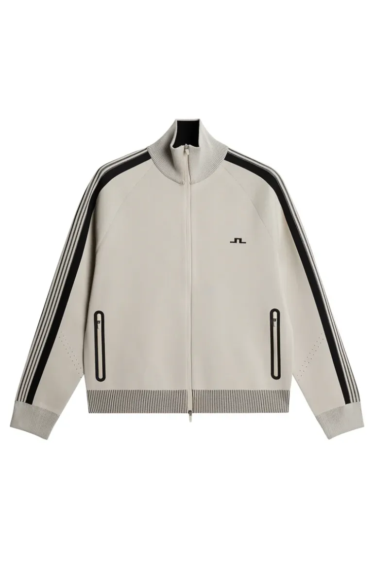 Sale Max Tech Knit Track Jacket Knitwear|Tops