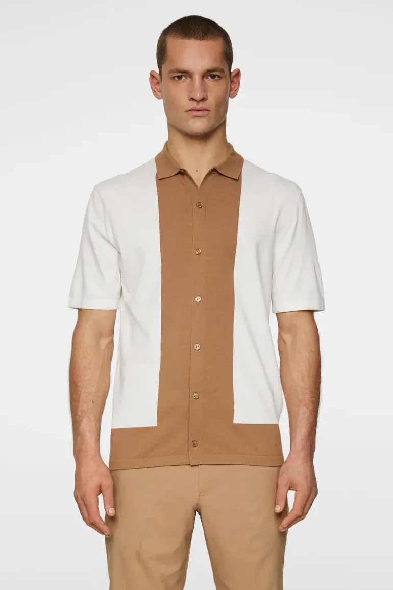 Shop Rue Knitted Polo Shirt Golf|Knitwear