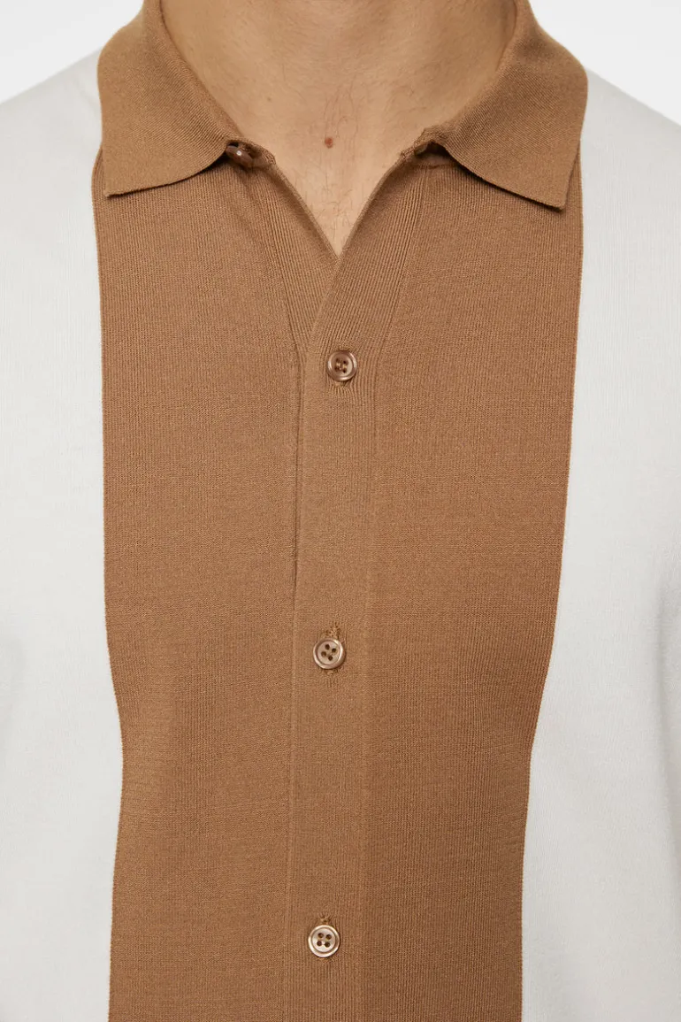 Shop Rue Knitted Polo Shirt Golf|Knitwear