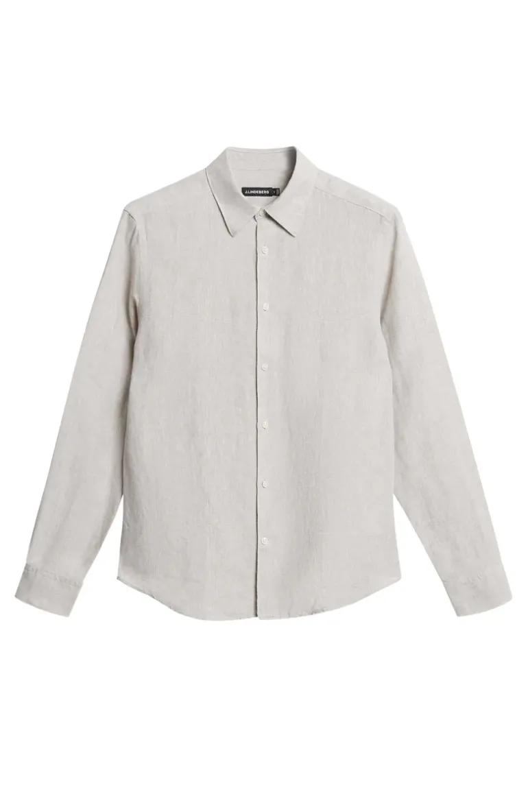 Flash Sale Slim LS Linen Melange Shirt Tops|Skjorter