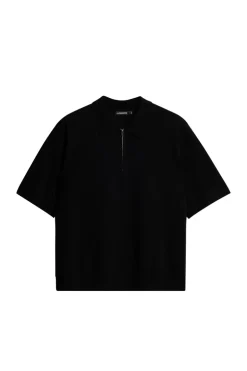 Sale Tyler Quarter Zip Knit Polo Polo Shirts|Knitwear